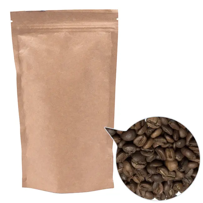 Кава зерно '100% Арабіка Ефіопія Амбела' ДП140х240 крафт 300г Коричневый 13813-07