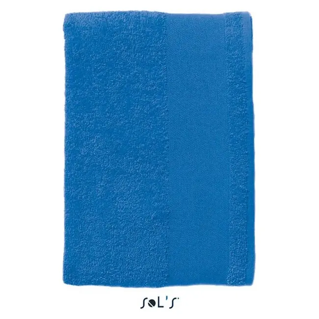 Рушник великий банний бавовняний Синий 3761-11