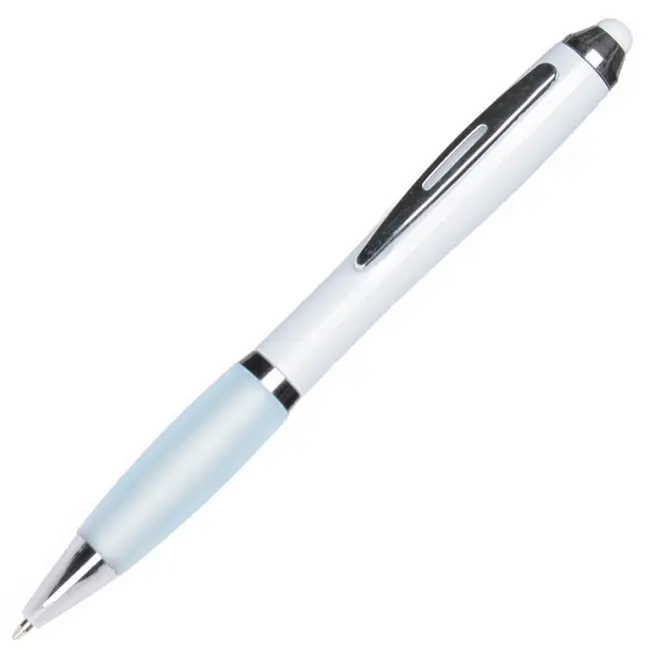 Ручка стилус пластиковая Серебристый Белый 13053-04