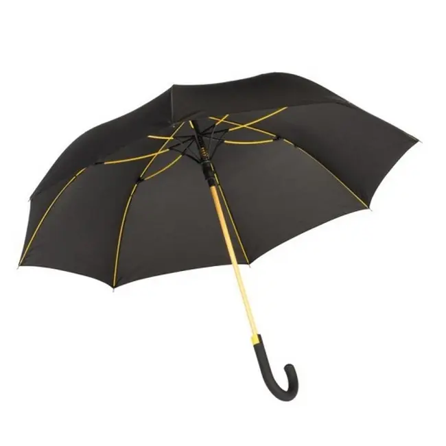 Зонт-трость Желтый Черный 8888-04