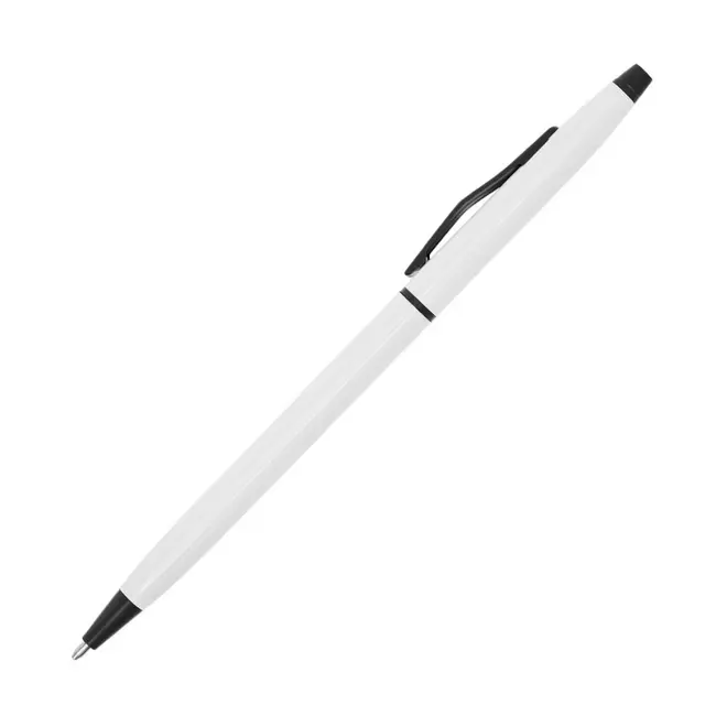 Ручка металева Белый Черный 7315-01