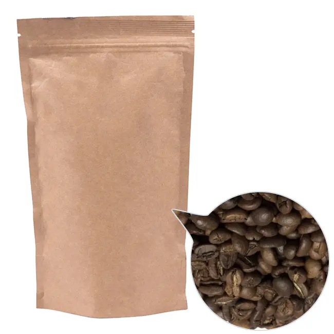 Кофе зерно '100% Арабика Бурунди' ДП140х240 крафт 300г Коричневый 13813-06