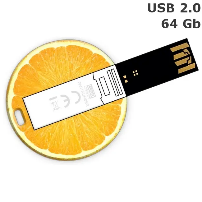 Флешка 'GoodRAM' 'CREDIT CARD round' 64 Gb USB 2.0 Белый 6359-01