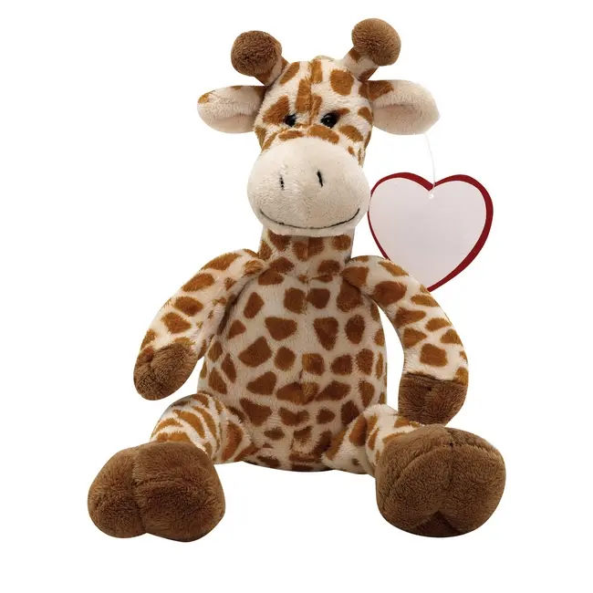 Іграшка плюшевий жираф Красный Белый Коричневый 2435-01