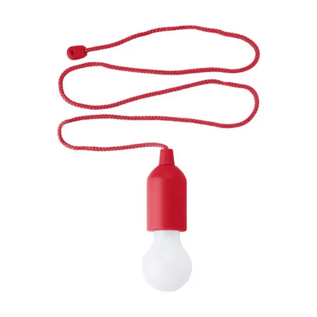 Лампочка на шнурке Белый Красный 1583-02