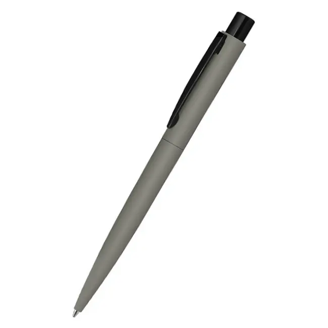 Ручка металлическая soft-touch Черный Серый 12415-02