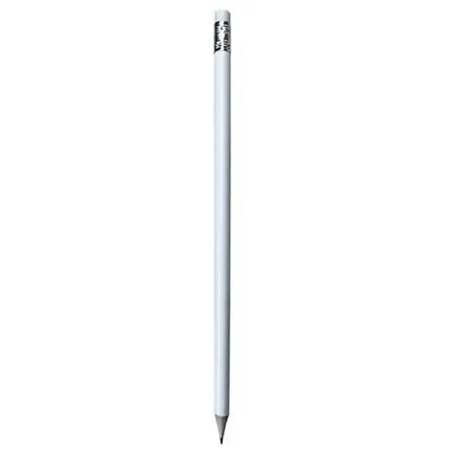Олівець круглий HB з гумкою Серебристый Белый 15042-03