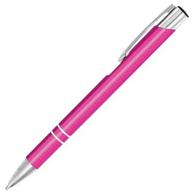 Ручка металлическая с насечками Розовый Серебристый 7079-11