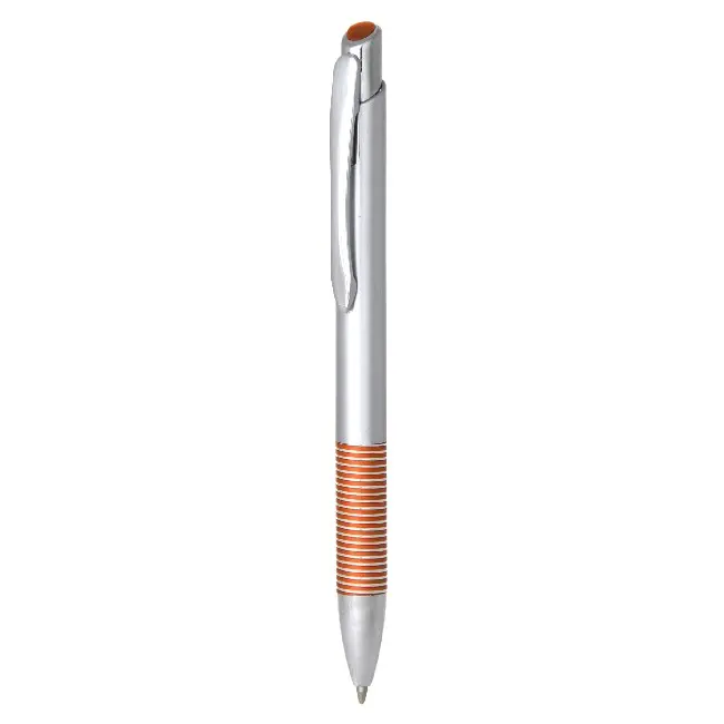Ручка из матового пластика Оранжевый Серебристый 4999-02