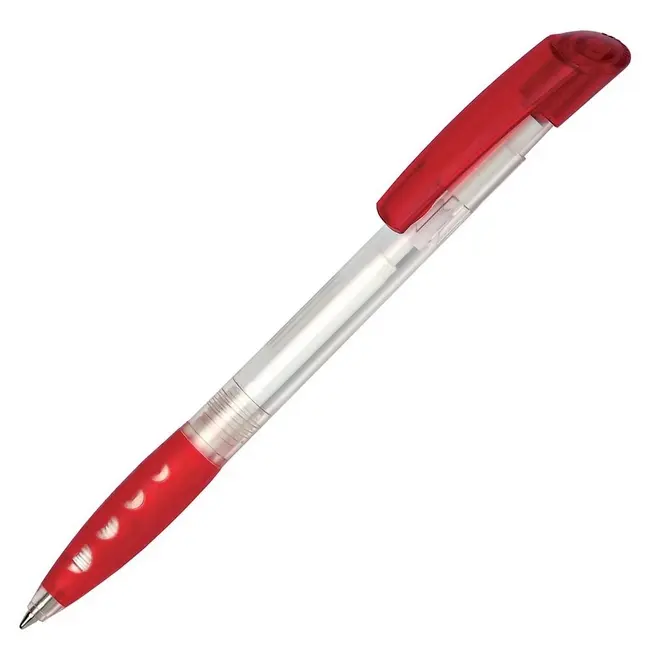 Ручка 'Bubble Transparent' пластикова Серебристый Красный 1154-01