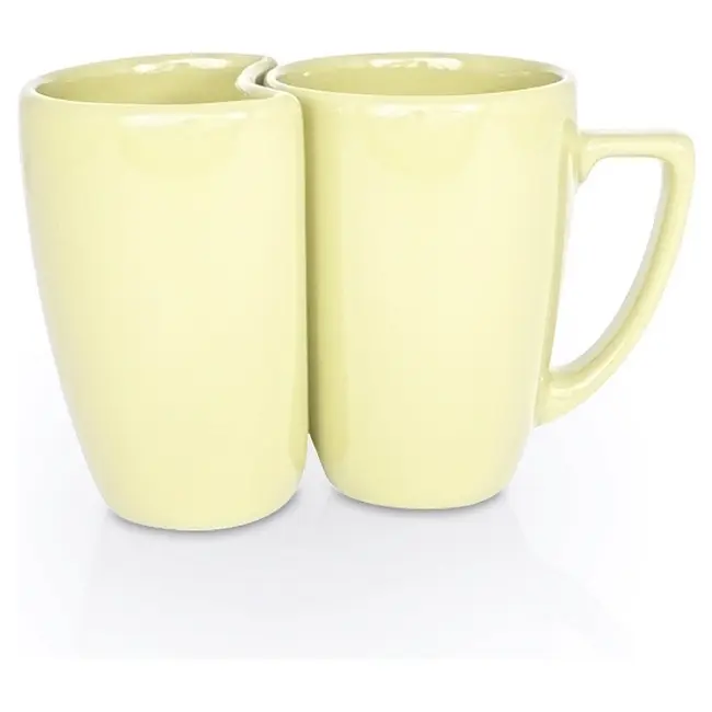 Набір з двох чашок Eden Plus керамічний 330 / 250 мл Желтый 1802-21