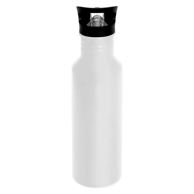 Бутылка металлическая 750мл Черный Белый 14649-02