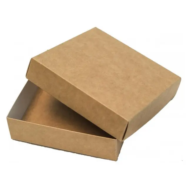 Коробка картонна Самозбірна 90х90х25 мм бура Коричневый 13828-01