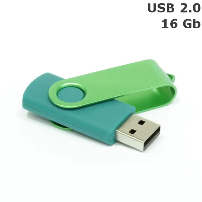 Флешка 'Twister' 16 Gb USB 2.0 Зеленый 3675-66