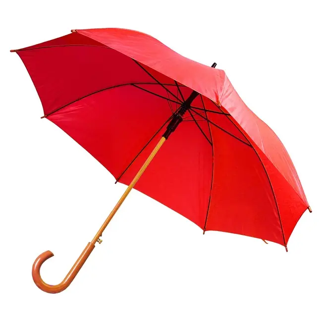 Зонт трость Красный 8756-04