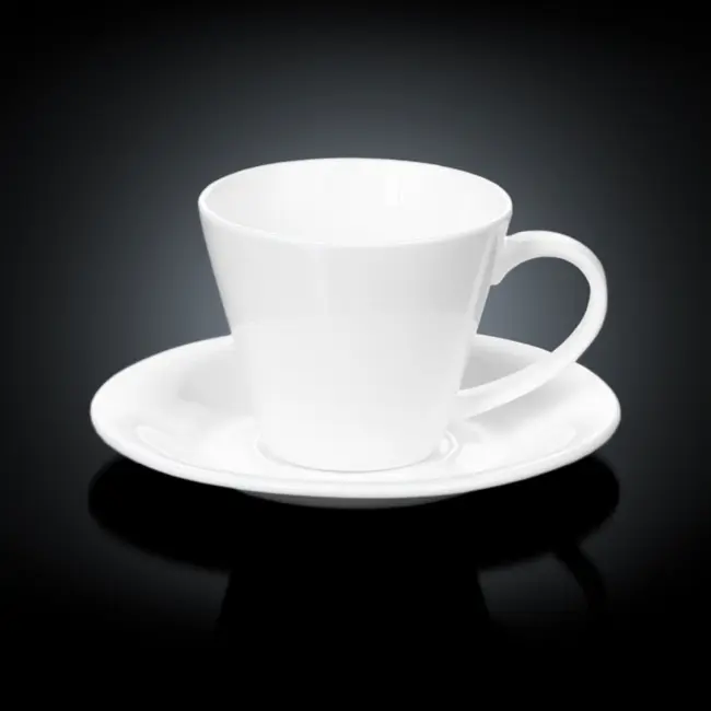 Чашка з блюдцем 'Wilmax' для чаю 180мл Белый 9696-01