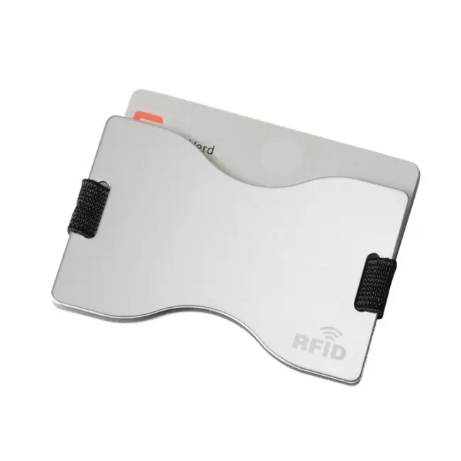 Футляр для банковских карт с RFID защитой Черный Серебристый 13114-01